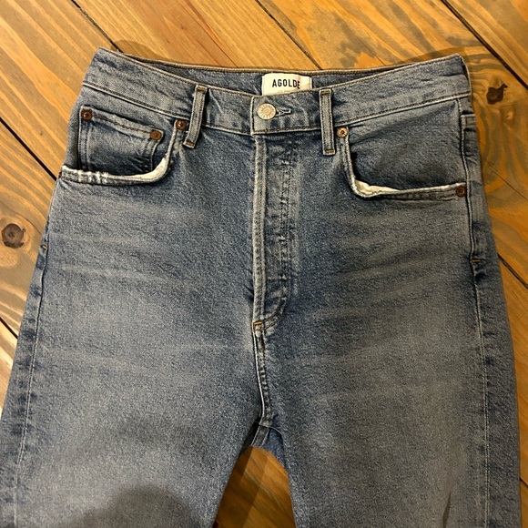 Agolde Blue Distressed Women Jeans - Picture 3 of 7